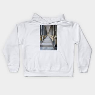 Corridor between columns Kids Hoodie